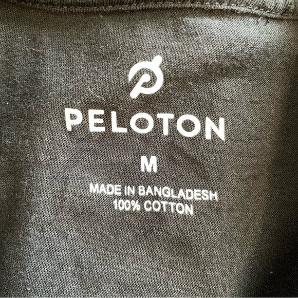 Peloton Bike 100th Century Cycling Black Short Sleeve T Shirt Size Medium - Picture 3 of 8